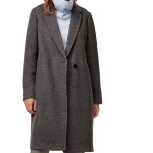 BABATON Aritzia Women's The Stedman Coat -Virgin Wool in Charcoal Grey Size XS